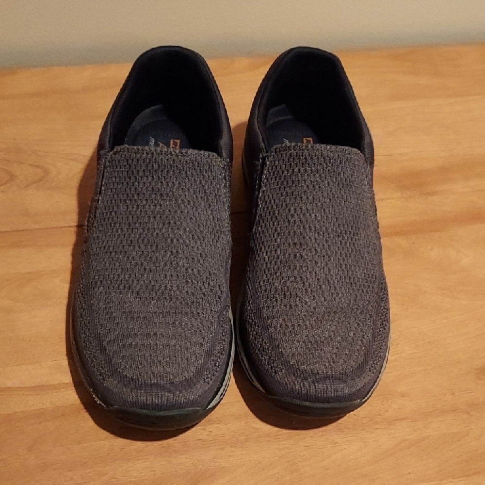 Skechers Gray Slip-On Loafers with Cushioned Comfort